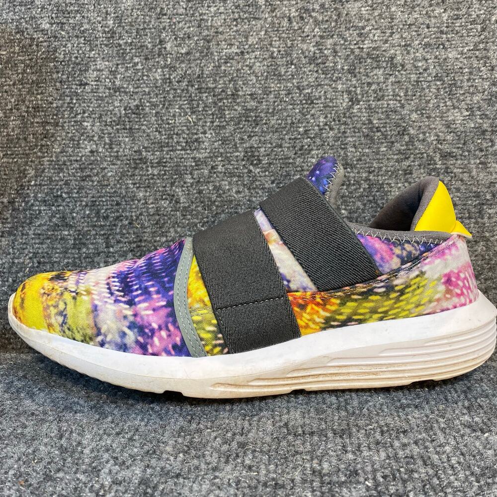Inkkas Women's Size 10 Multi Color Tie Dye Comfort Slip On Sneakers Walking Shoe